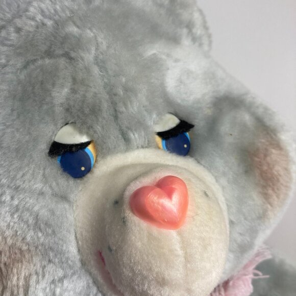 Vintage 1983 Kenner Care Bears Grams BEAR 15" Plush 80s Grandma Gran Gray - Picture 5 of 12